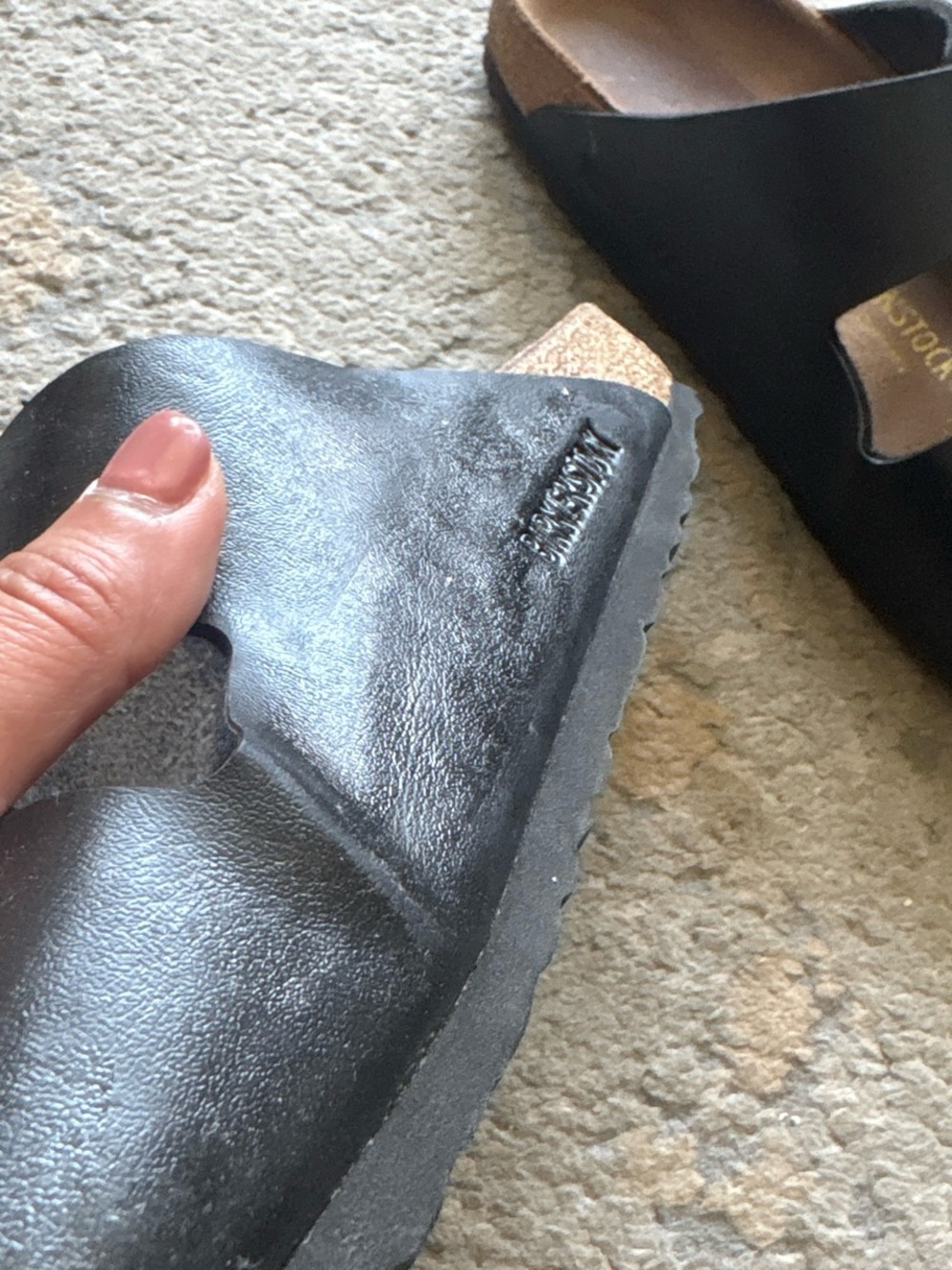 Birkenstock Arizona Black Two-Strap Sandals with Buckles - Picture 3 of 5